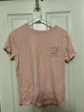 Vineyard Vines Pink Pocket Tee Womens